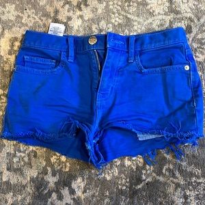 Navy Blue Jean Shorts